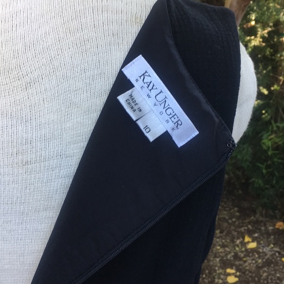 Kay Unger Black Dress size 10 - Picture 5 of 6